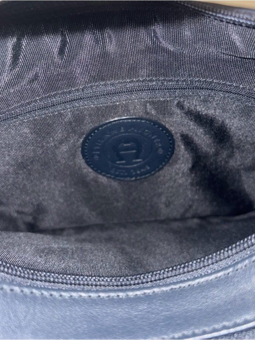 Navy Leather Shoulder Bag by Unknown Brand - Picture 8 of 15